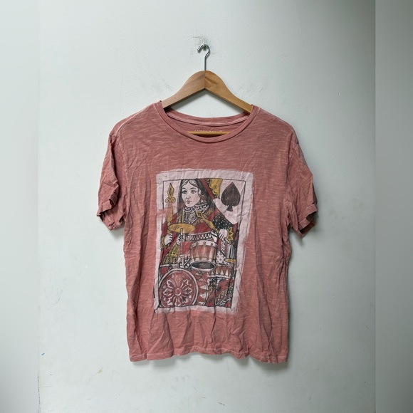 Lucky Brand Tops - Lucky Brand Queen of Spades Rock Card Tee